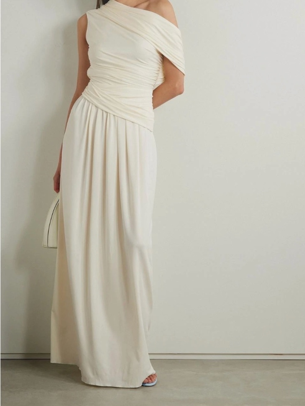 Altuzarra Delphi One Shoulder Gathered Maxi Dress